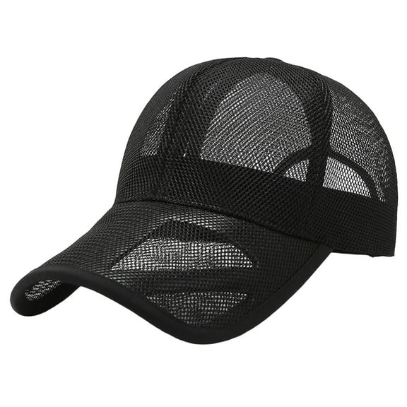 Outfmvch Baseball Cap trucker hat Sports Caps Summer Baseball Cap Mesh Back Sun Hats Sports Caps For Cycling Running Fishing baseball cap women fitted hats for men Black One Size
