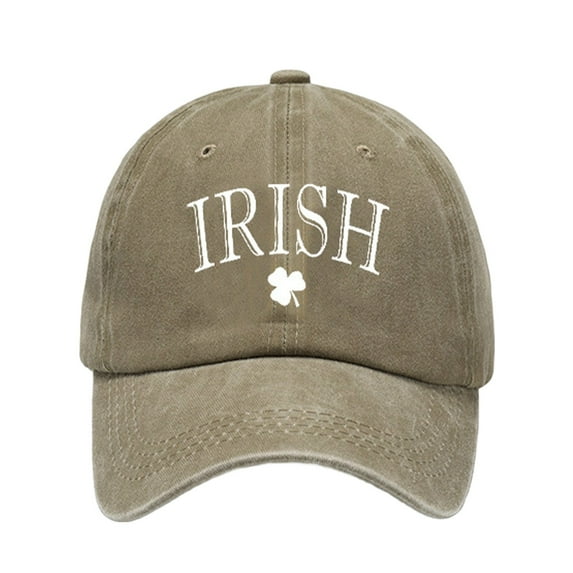 Outfmvch Baseball Cap trucker hat st patricks day hat Washed Cotton St. Pat Print Old Vintage Daddy Baseball Cap running hats for women hat for women Khaki One Size