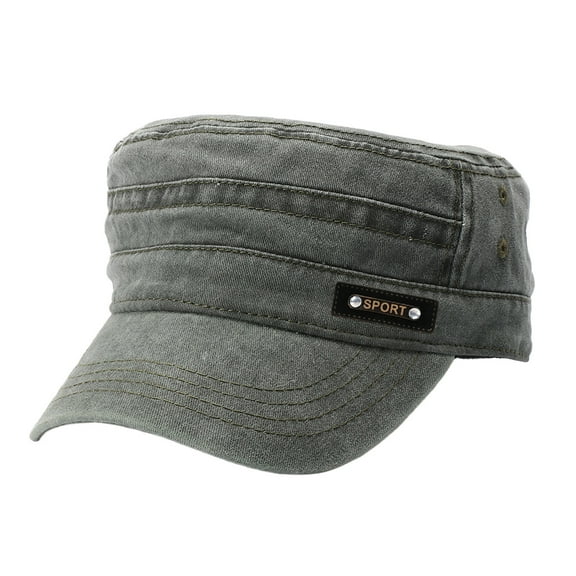 Outfmvch Beanie For Women Hat Men Womens Fashion Cotton Flat Top Hat Outdoor Hat Sun Visor Winter Hat Army Green One Size