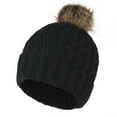 thumbnail image 1 of Outfmvch Beanie for Women Winter Hats for Women Satin Lined Beanie Ski Hats for Women Beanies Cold Weather Accessories for Women Ski Hats for Men Z1 Black One Size, 1 of 1