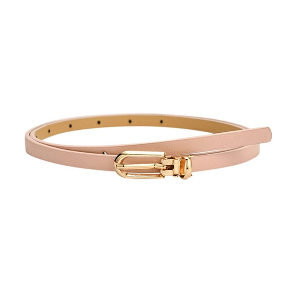 Outfmvch Belts For Women Mens Belt Ladies Simple Fashion Dress Decorative Sweater With Shirt Belt Versatile Pin Buckle Pu Thin Belt Belt Pink One Size