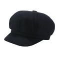 thumbnail image 1 of Outfmvch Beret Hats for Women Irish Newsies Cabbie Hat Sailor Fiddler Hat Womens Hats Wide Brim Hats for Women Hats Fedora Hats for Women Navy One Size, 1 of 2