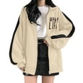 thumbnail image 1 of Outfmvch Blazers For Women， Womens Blazer， Hoodies For Women， Mens Hoodies, Sweaters For Women， Womens Sweaters， Essentials Hoodie， Winter Coats For Women，Sweatshirt For Women Black M, 1 of 5
