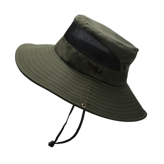 Outfmvch Bucket Hats for Men Hiking Hat Mesh Hats for Men Fishing Hat Men Hat Wide Brim Hats for Men Winter Hats for Women Army Green One Size