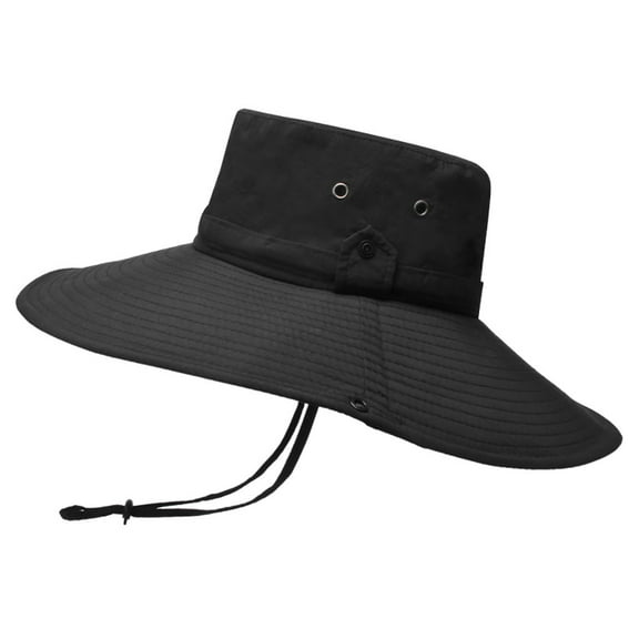 Outfmvch Bucket Hats for Men Sun Hat Hiking Hat Womens Sun Hats Sun Hat Men Fur Hat Umbrella Hat Black One Size