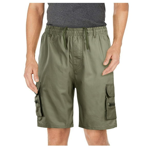 Outfmvch Cargo Pants For Men Mens Jeans Men'S Casual Outdoor Cargo Pants Solid Zipper Pocket Drawstring Shorts Jeans For Men Army Green L