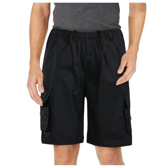 Outfmvch Cargo Pants For Men Mens Jeans Men'S Casual Outdoor Cargo Pants Solid Zipper Pocket Drawstring Shorts Jeans For Men Black L