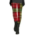 thumbnail image 1 of Outfmvch Christmas Leggings for Women Christmas Pants for Women Compression Leggings for Women Athletic Leggings Thermal Pants Plaid Leggings for Women Fall Leggings with Pockets Watermelon Red M, 1 of 4