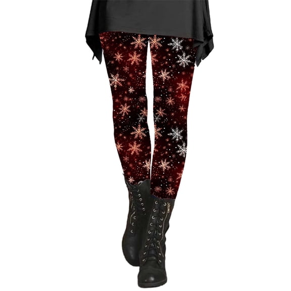 Outfmvch Christmas Leggings for Women Christmas Pants for Women Thermal Leggings for Women Wide Leg Pants Yoga Leggings for Women Womens Fleece Pants Women Pants Orange 4xl