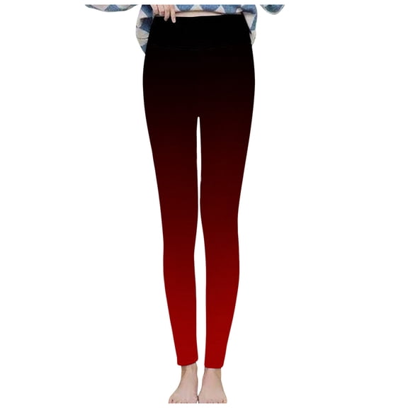 Outfmvch Christmas Leggings for Women Fleece Leggings Warm Leggings for Women Baggy Sweatpants for Women Athletic Leggings Cargo Pants Red 4xl