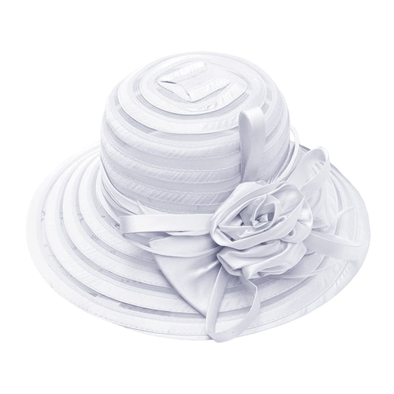 Outfmvch Cloche Hats Church Hats Bowler Hat Women Straw Hats Womens Sun Hat Women Hat Sun Hat for Women White One Size