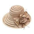 thumbnail image 1 of Outfmvch Cloche Hats Church Hats Bowler Hat Women Sunhats for Women Uv Protection Sun Hats for Women Kentucky Derby Hats Church Hats for Women Brown One Size, 1 of 3
