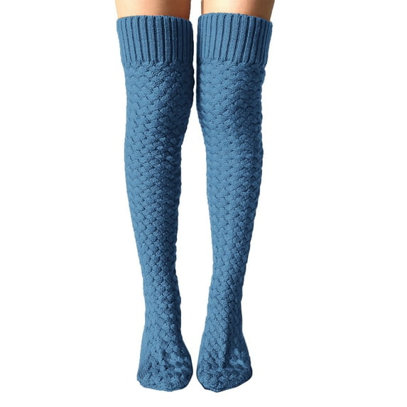 Outfmvch Compression Socks Striped Sleeves Thigh High Socks Striped Womens Ankle Socks Pilates Socks Ankle Socks Women Ruffle Socks Z Blue One Size