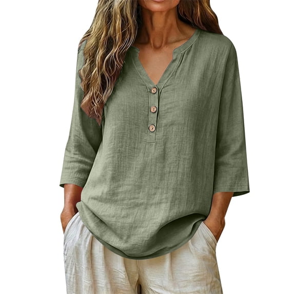 Outfmvch Cotton Gauze Tops for Women Gauze Shirts Womens Peasant Tops Linen Shirts Women Womens Linen Tops Women's Gauze Tops Plus Size Flowy Lace Tunic Spring Cotton Shirts Pink S