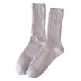 thumbnail image 1 of Outfmvch Cotton Socks Tall Socks for Women Slouchy Socks for Women Compression Socks for Women Grip Socks for Men Fuzzy Socks for Women Purple One Size, 1 of 4