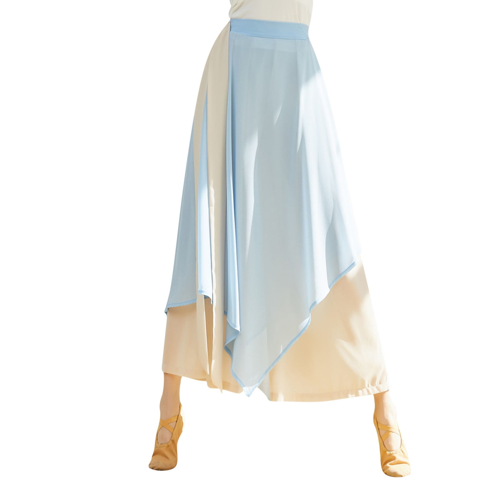 DANCE QUEEN 507-2  Blue Corduroy Wide Leg Trousers