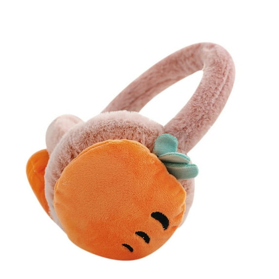 Outfmvch Ear Muffs For Winter Women Ear Muffs Women And Children Adjustable Fruit Earmuffs Winter Warm Folding Ear Ear Warm Cartoon Cold Earmuffs Earmuffs For Women Winter A One Size