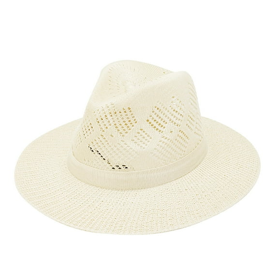 Outfmvch Fishing Hat Sun Hat Wide Brim Hats for Men Sunhat Men Straw Hats for Women Bucket Hats for Woman Summer Hat White One Size