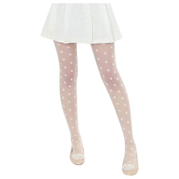 Outfmvch Fishnet Tights,Polka Dot Tights Patterned Tights Polka Big Dot Thin Black Silk Pantyhose Stocksings Shiny Tights for Women Mesh Tights for Women S A