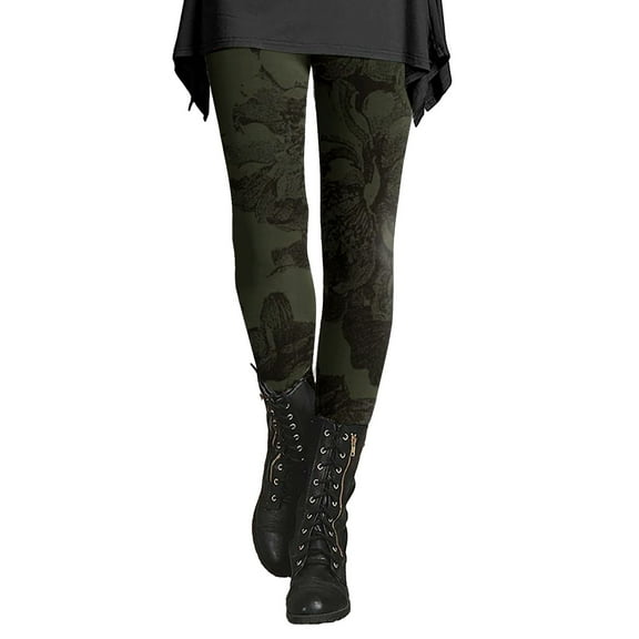 Outfmvch Fleece Lined Leggings Women Thermal Leggings for Women Warm Leggings for Women Warm Leggings for Women Winter High Waisted Pants for Women Yoga Pants Translucent Fleece Lined Tights Green L