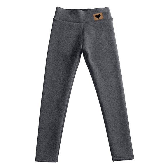 Outfmvch Fleece Lined Pants Women Fleece Sweatpants Women’s Leggings Ribbed Leggings Women's Pants Tummy Control Leggings for Women Gray S