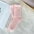 thumbnail image 1 of Outfmvch Fluffy Socks Women Cabin Cashmere Floor Fuzzy Fluffy Warm Cozy Slipper Socks for Men - Soft Comfy Fleece Sleep Socks Slipper Socks with Grips for Women Light Pink One Size, 1 of 3