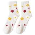 thumbnail image 1 of Outfmvch Fluffy Socks for Womens Crew Socks Slipper Socks Ultra Soft Thick Warm Fuzzy Holiday Socks Womens Christmas Slippers Xmas Socks for Women Christmas Socks, 1 of 3