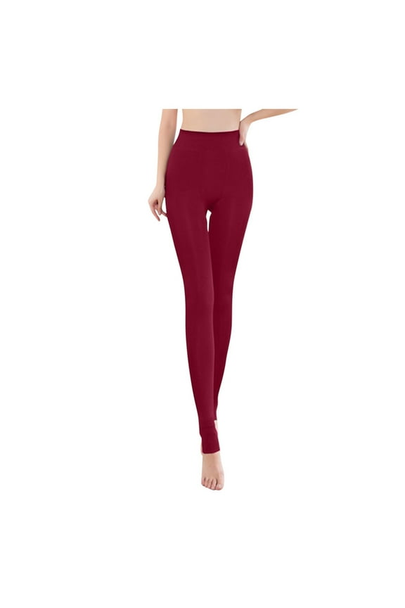 Fluffy Tights Pantyhose for Women Fleece Tights Corduroy Pants Women Cotton Leggings Faux Fur Leggings Plus Size Leggings Wine Xs