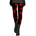 thumbnail image 1 of Outfmvch Fun Leggings Valentine's Day Pjs Leggings High Waisted Leggings for Women Womens Pants Casual Fleece Pants Women's Pants Capri Leggings for Women Red 3xl, 1 of 4