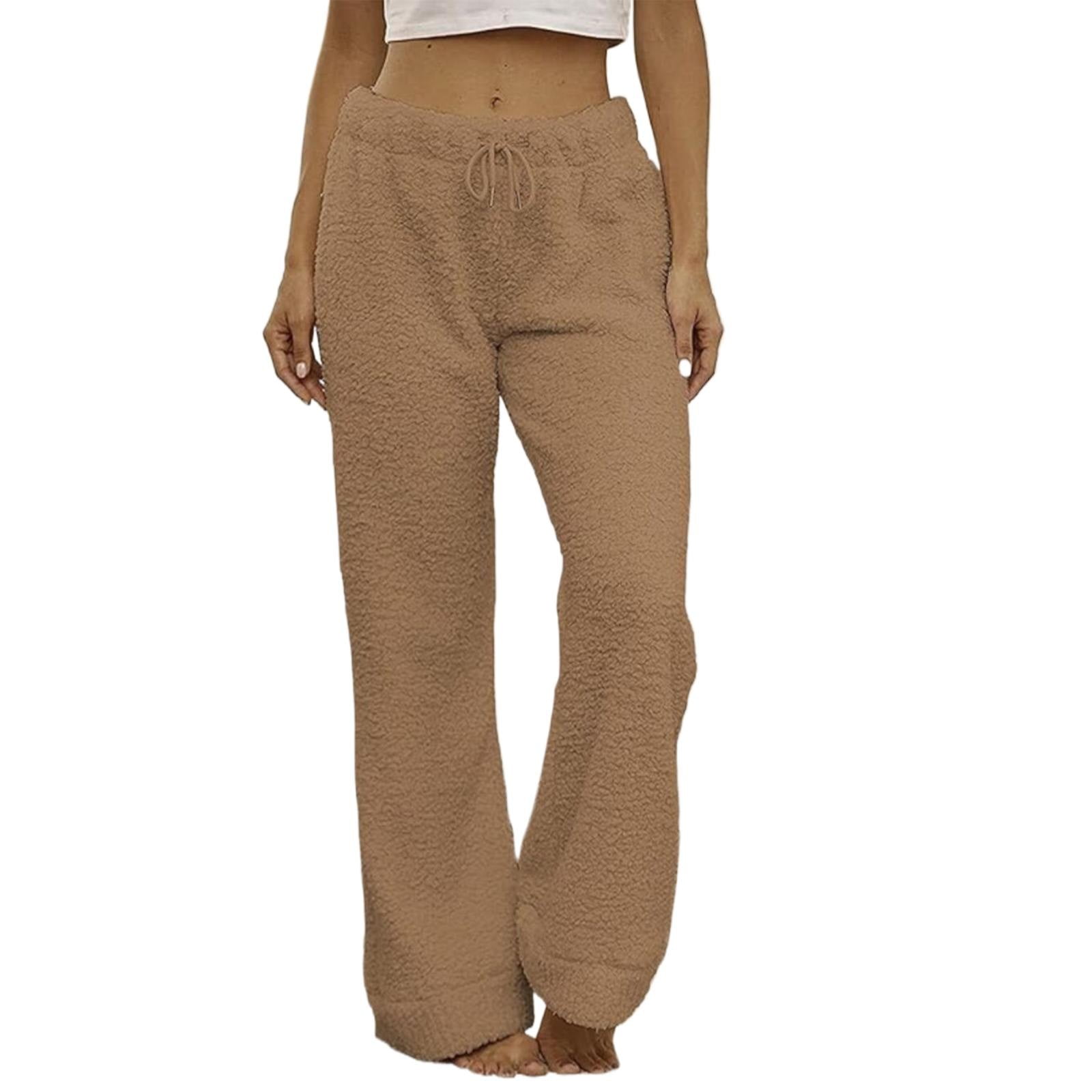 Outfmvch Fuzzy Pajamas for Women Baggy Pajama Pants Fall Pajama Pants ...