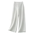 thumbnail image 1 of Outfmvch Gauze Pants Cropped Linen Pants Women Long Lounge Travel Pants Pedal Pushers for Women Wide Leg Linen Pants Gaucho Pant Baggy Straight Leg Flowy Lounge Trousers Beach Pants Beige M-3XL, 1 of 3