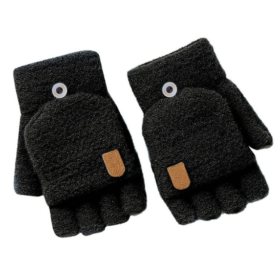 Outfmvch Half Finger Glove Wool Gloves with Fingers Cut Out Riding Gloves Punk Gloves Bridal Gloves Short Velvet Gloves Black One Size