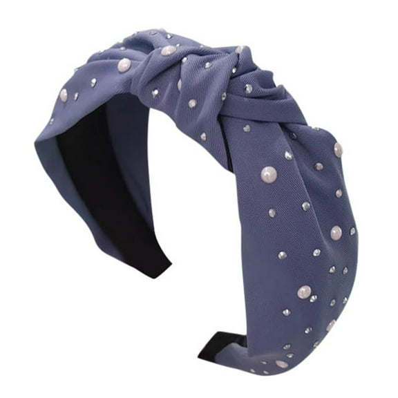 Outfmvch Headband Hair Ties Women'S Headband Fabric Hairband Head Wrap Hair Band Accessories Headbands For Women Blue One Size