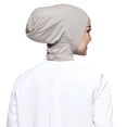 thumbnail image 1 of Outfmvch Headband Keffiyeh Women Casual Solid Color Elastic Cap High Stretch Womens Muslim Bib Hijab Winter Hat Gray One Size, 1 of 4