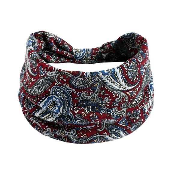 Outfmvch Headbands for Women Headbands for Women Head Bands for Women's Hair Chemo Hats for Women Chemo Headwear for Women Microfiber Hair Towel Wide Headbands for Women Wine One Size