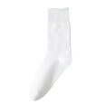 thumbnail image 1 of Outfmvch High Socks Tall Socks for Women No Show Socks Womens Crew Socks Leg Warmers Cycling Socks Men White One Size, 1 of 2