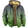 thumbnail image 1 of Outfmvch Hoodies For Men Hoodie Men'S Hooded Fleece Gradually Changing Sweater Zip Up Hoodie Green L, 1 of 5