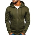 thumbnail image 1 of Outfmvch Hoodies For Men Hoodie Thick Fleece Custom Graphic Printed Hooded Shirt Sweat Men Luxury Hoodie Zip Up Hoodie Green 2Xl, 1 of 7