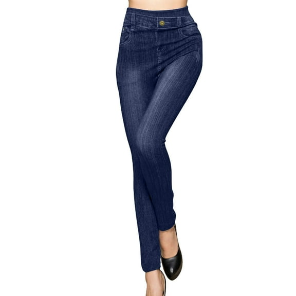 Outfmvch Jean Leggings for Women Stretchy Jeans for Women Petite Jeans for Women Womens Straight Leg Jeans Wide Leg Jeans for Women Baggy Jean Shorts Womens Capri Jeans Dark Blue 2xl