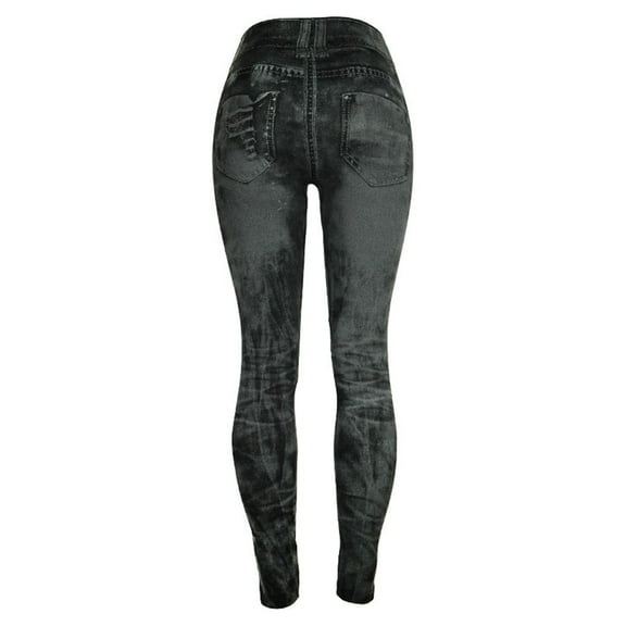 Outfmvch Jeans For Women Pants For Women Women'S Jeans Bottom Pants Coloured Hip-Up Super Bomb Slim Nine-Minute Pants Tights For Women Dark Gray L