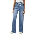 thumbnail image 1 of Outfmvch Jeans for Women Baggy Jeans Barrel Jeans Women Jeans for Women Jeans for Women Mom Jeans High Waisted Baggy Straight Wide Leg Denim Pants Streetwear Baggy Jeans for Woman Light Blue S, 1 of 7