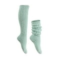 thumbnail image 1 of Outfmvch Knee High Socks for Women Vintage Socks Womens Quarter Socks Thick Socks for Men Workout Socks Women Tube Socks Pilates Socks Mint Green One Size, 1 of 2