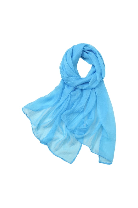 Large Scarf Wraps for Women Scarf for Women Shawls for Women Boho Scarf Summer Wrap Shoulder Scarf Large Scarf Gauze Scarf Shawls and Wraps Beach Scarf Cotton Linen Scarf Blue One Size