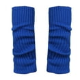 thumbnail image 1 of Outfmvch Leg Warmers for Women Ribbed Knitted Long Socks Leg Warmers Compression Ankle Socks for Women Cycling Socks Frilly Socks Women Blue One Size, 1 of 2
