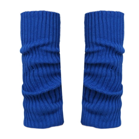 Outfmvch Leg Warmers for Women Ribbed Knitted Long Socks Leg Warmers Compression Ankle Socks for Women Cycling Socks Frilly Socks Women Blue One Size