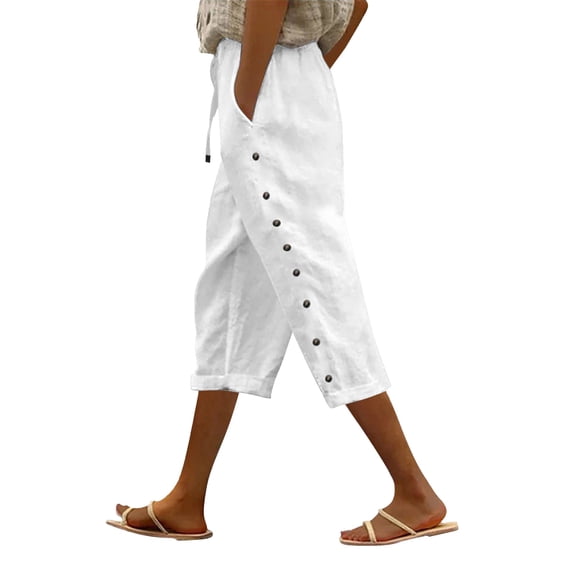 Outfmvch Leggings for Women Wide Leg Sweatpants Women Work Pants Mens Cargo Pants Sweat Pants Joggers for Women Sweatpants White L