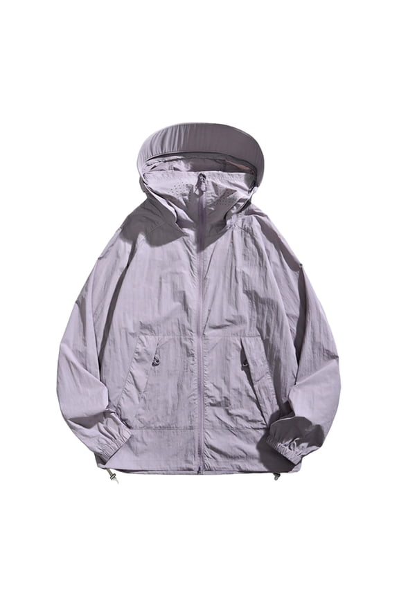 Light Rain Jacket Women Sweat Jackets for Women Rain Jacket Women Hiking Jacket Women Windbreaker with Hood Work Jackets for Women Rain Ponchos For Women Purple L