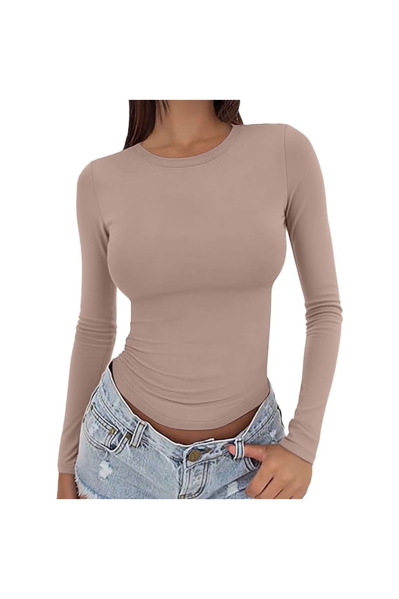 Long Sleeve Shirts for Women Womens Blouses Fall Shirts Oversized Workout Shirts for Women Oversized Tshirts for Women Womens Undershirts Graphic Tees for Women C S