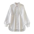 thumbnail image 1 of Outfmvch Long Womens Shirts Floral Blouse Blouses for Women Business Womens Shirts Women Shirts Womens Button Up Shirt Women Blouses White 5XL, 1 of 3