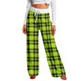 thumbnail image 1 of Outfmvch Lounge Pants Women Plaid Pants for Men Warm Pajamas for Men Fleece Pajama Pants Blanket Pants Striped Lounge Pants Fluffy Pajama Pants Light Green 3xl, 1 of 9
